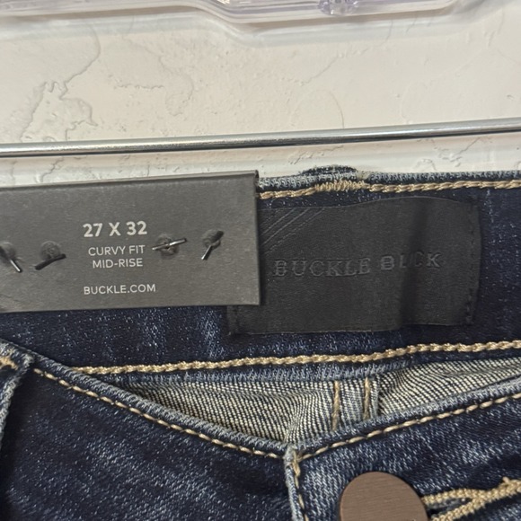 Buckle Black Womens Jeans 27x32 Straight Curvy Fit Mid Rise Farner Fit No.93 - Picture 9 of 9
